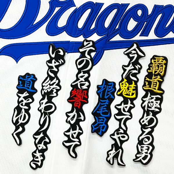 Amazon.co.jp: 中日ドラゴンズ 刺繍ワッペン 根尾 昂 黒 応援歌